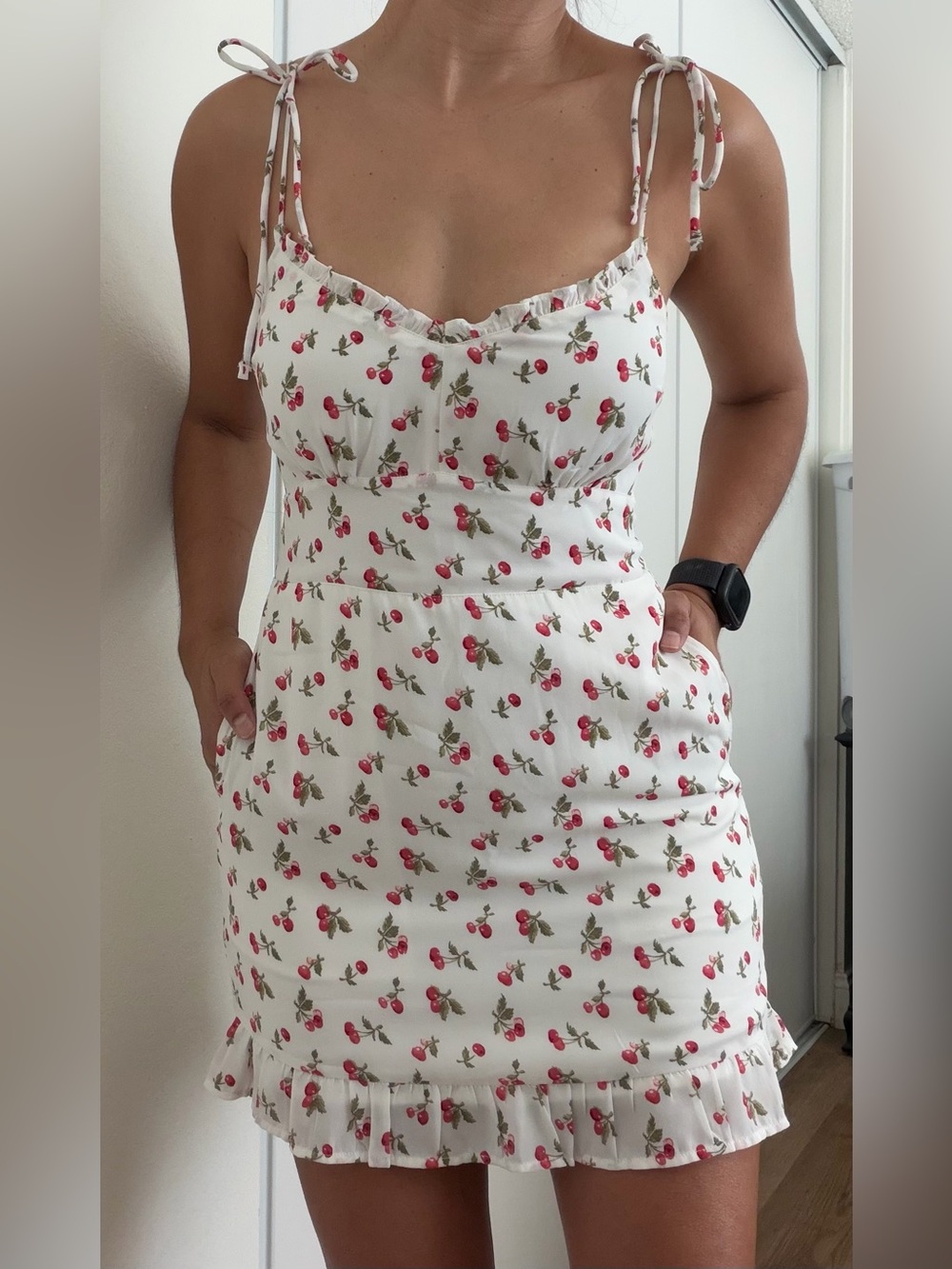 Abercrombie & Fitch Cherry Print Mini Dress - Size S